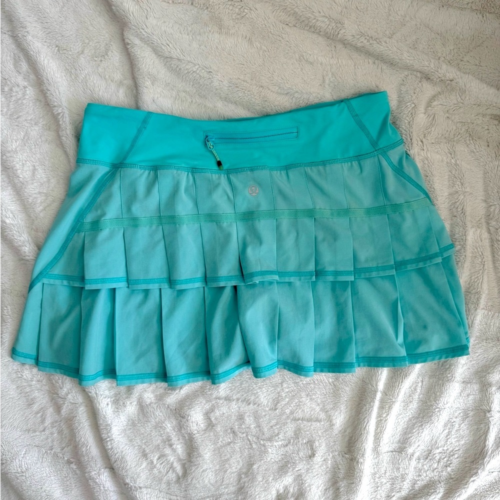Lululemon Pace Setter Tennis Skirt – Aqua Blue – Size 6